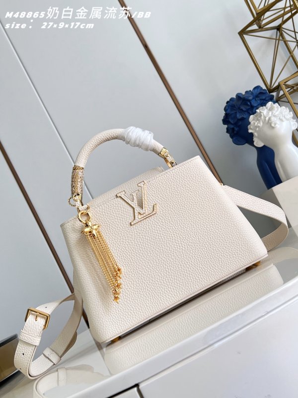 Сумка кожаная Capucines East-West BB 27 см