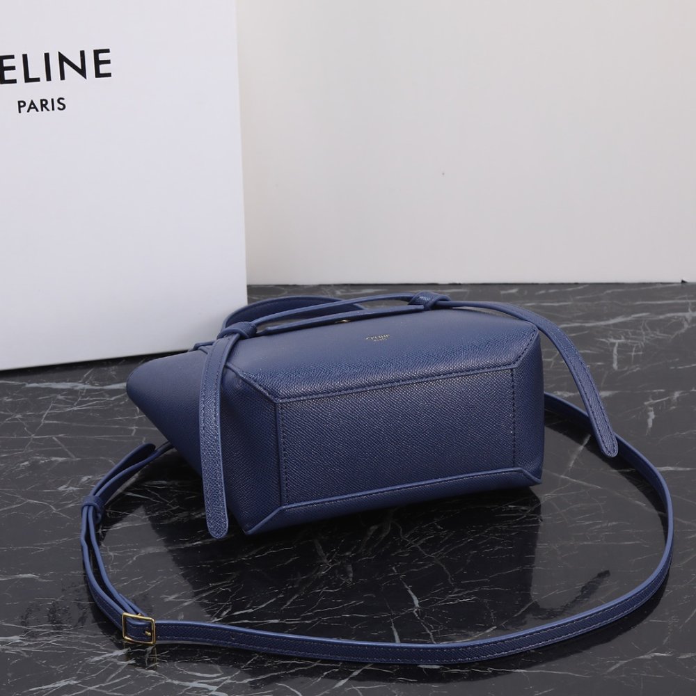 Сумка кожаная Celine Catfish 20 см фото 4