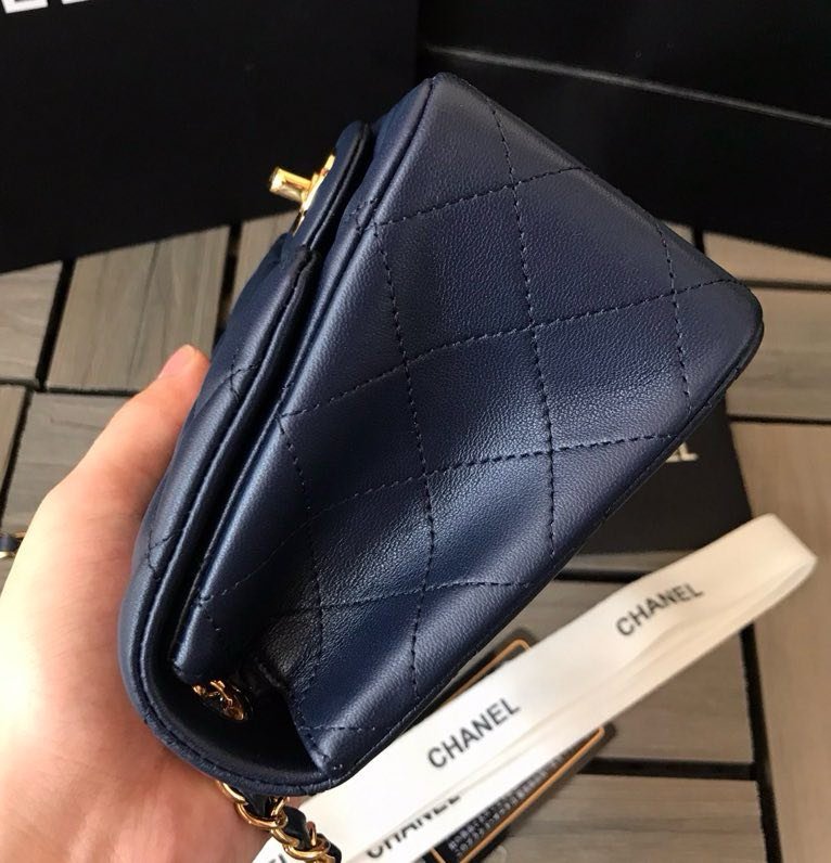 Сумка кожаная Chanel 11.15 CF 17 см фото 5