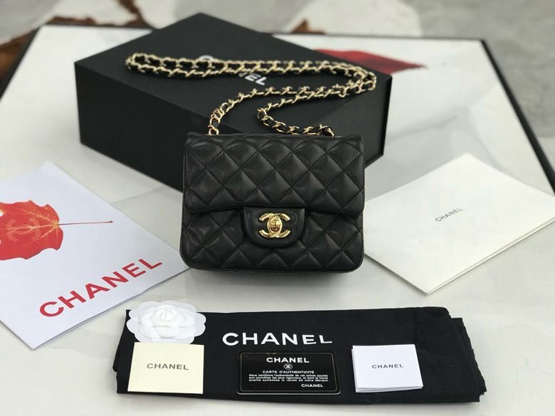 A bag leather Chanel 11.15 CF 17 cm фото 5