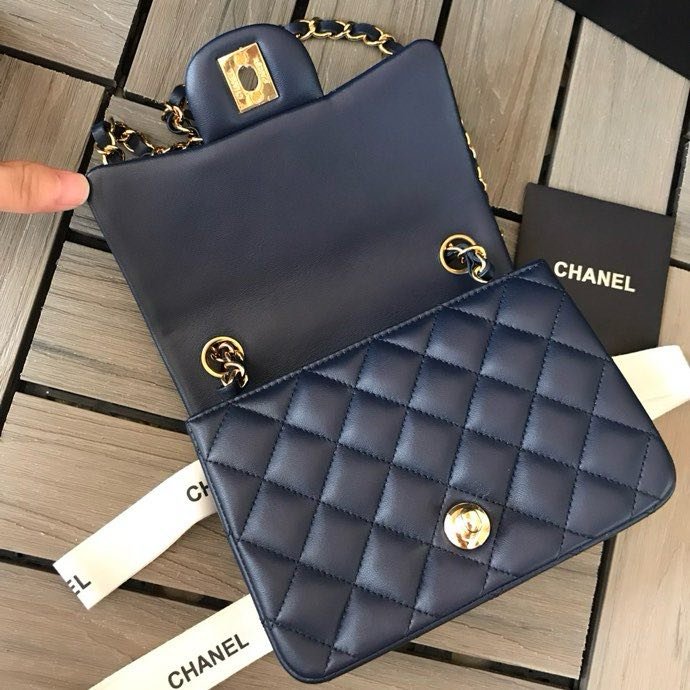 Сумка кожаная Chanel 11.15 CF 17 см фото 7