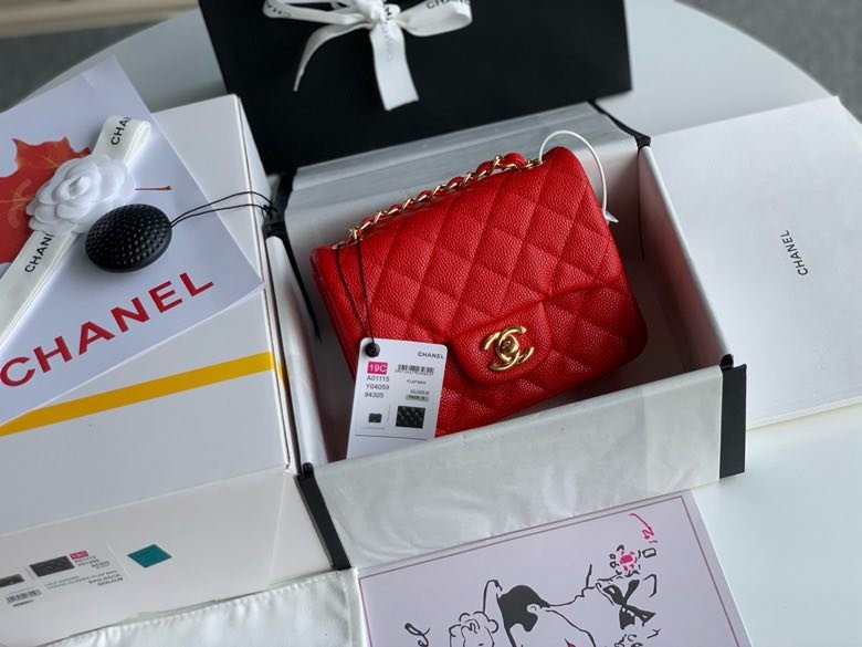 Сумка кожаная Chanel 11.15 CF 17 см фото 8