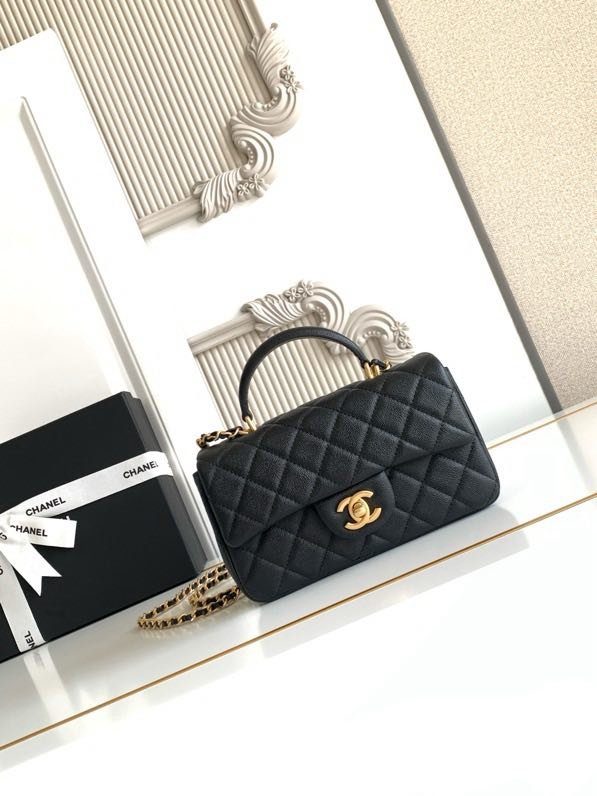 Сумка шкіряна Chanel 21K Mini CF handle AS2431 20 см