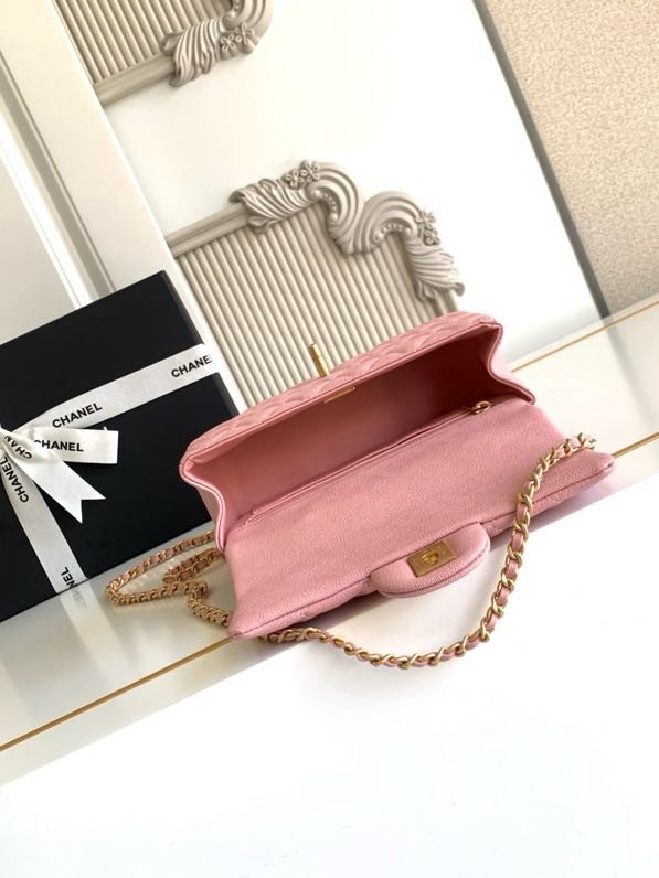 Сумка шкіряна Chanel 21K Mini CF handle AS2431 20 см фото 2