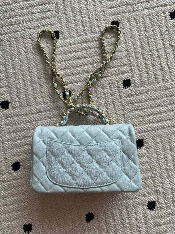 Сумка кожаная Chanel AS5701 20 см фото 6