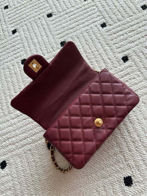 Сумка кожаная Chanel AS5701 20 см фото 6