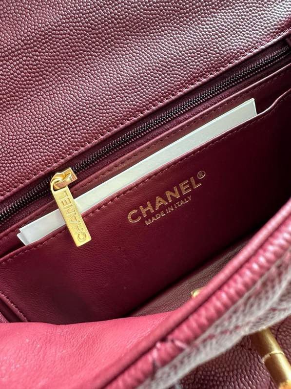 Сумка кожаная Chanel AS5701 20 см фото 7