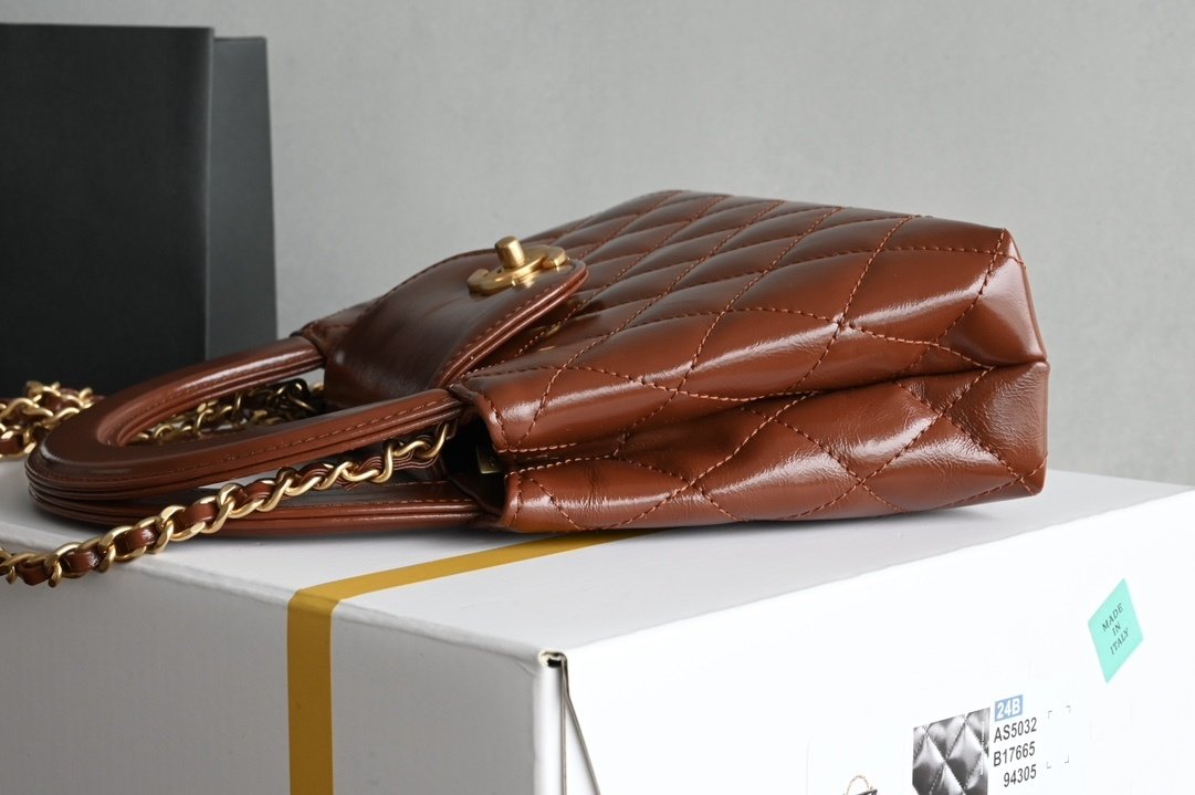 Сумка кожаная Chanel Kelly 24A 19 см фото 4