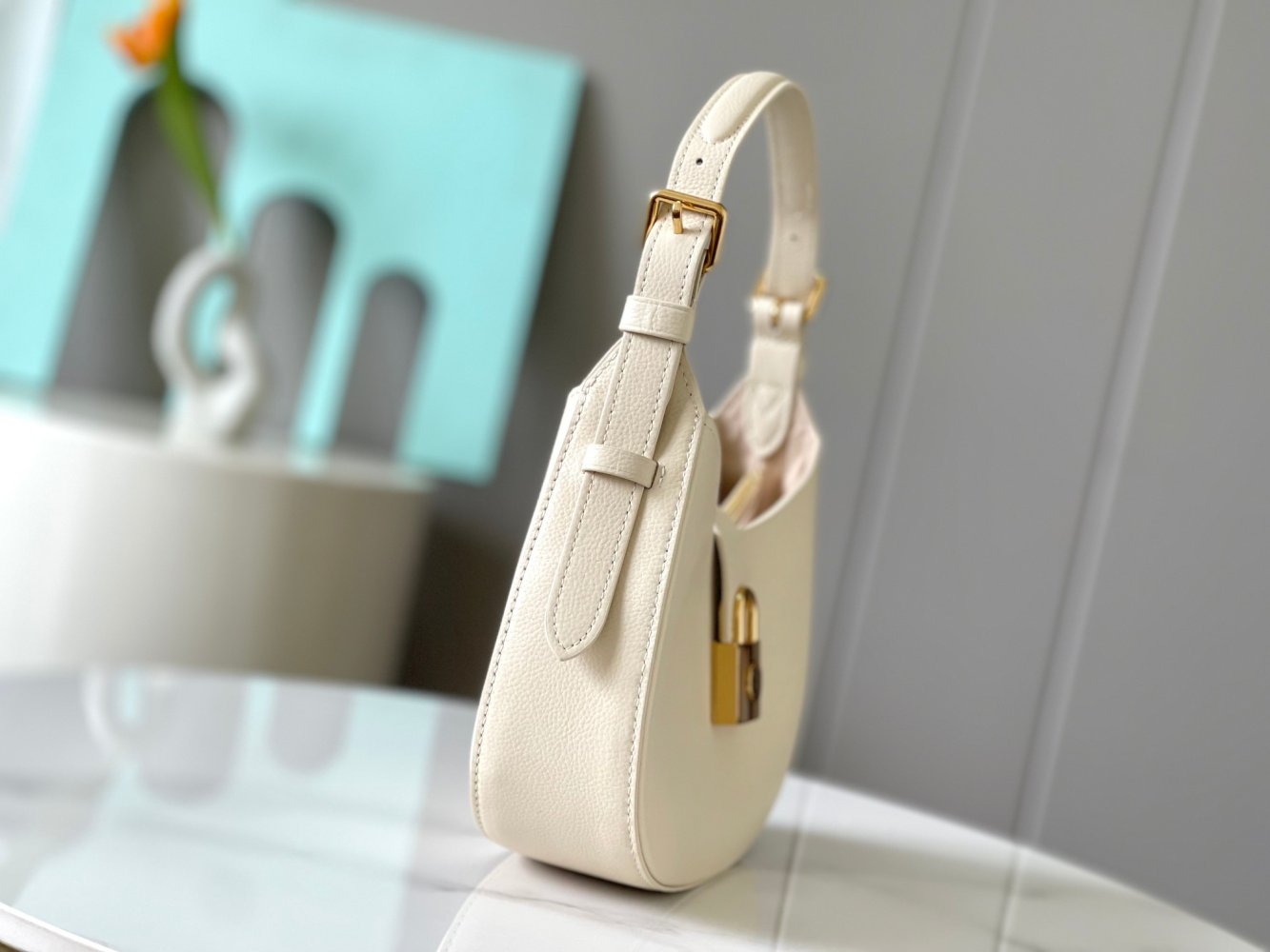 Сумка шкіряна через плече 26 см фото 2