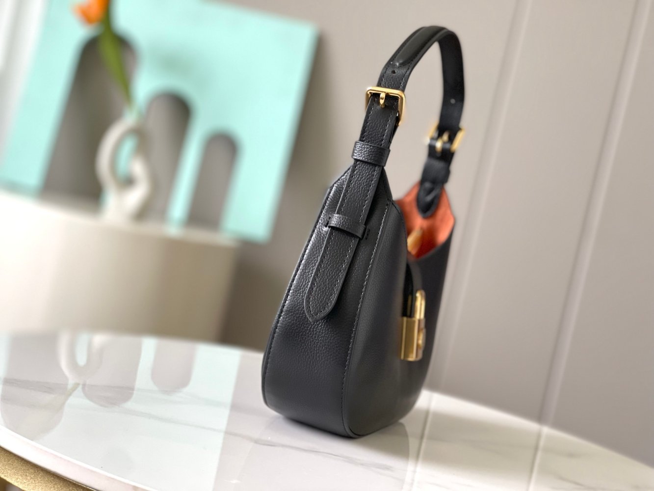 A bag leather across shoulder 26 cm фото 3