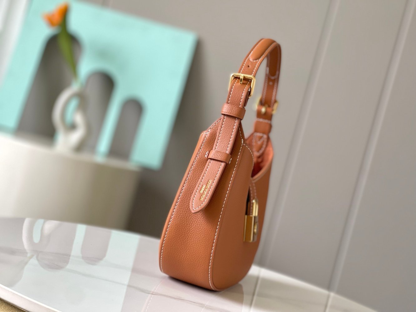 A bag leather across shoulder 26 cm фото 3