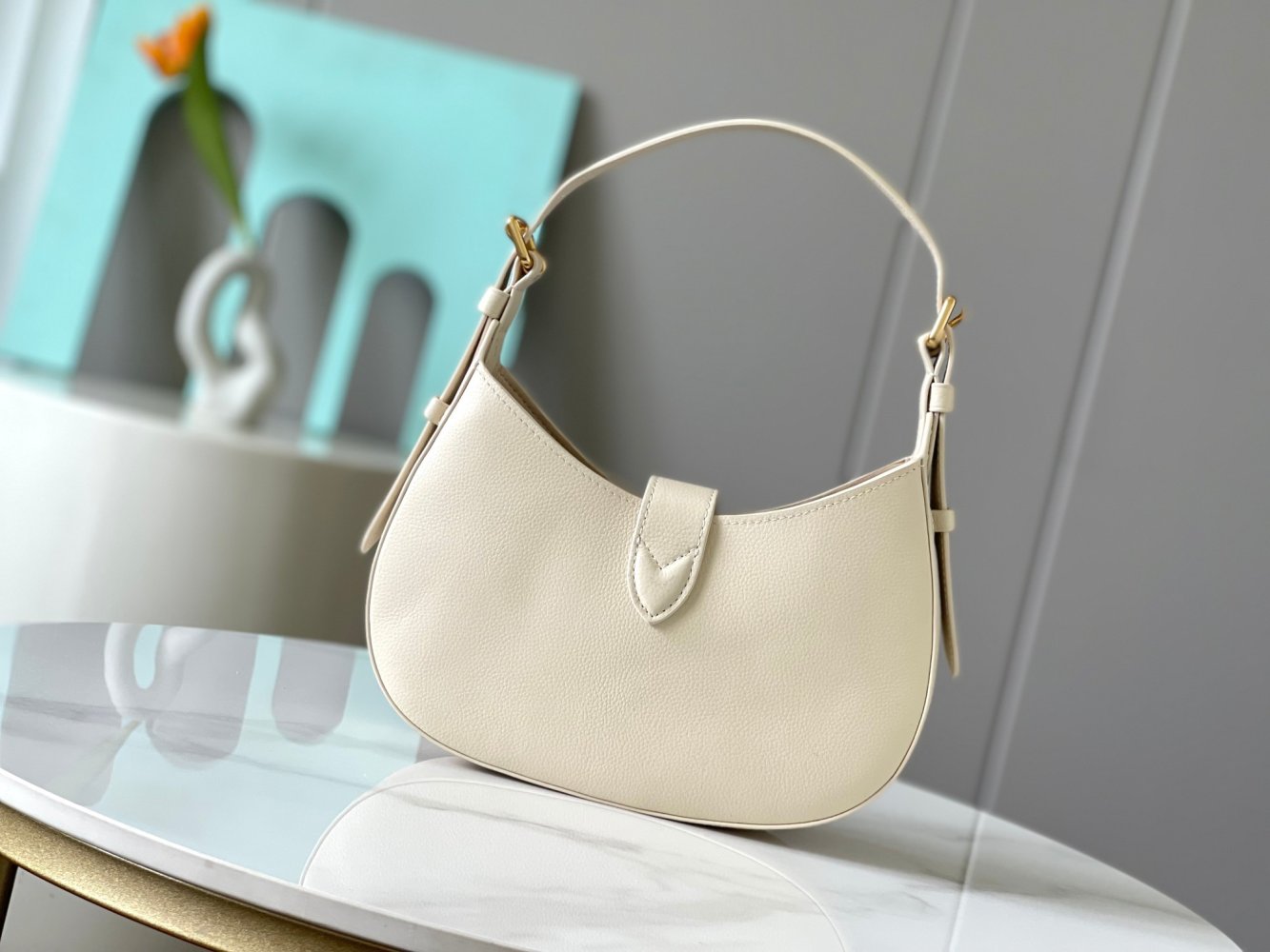 Сумка шкіряна через плече 26 см фото 3