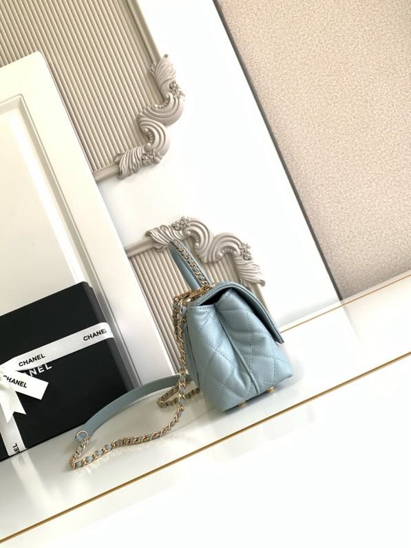 Сумка шкіряна Coco Handle 19 см фото 3