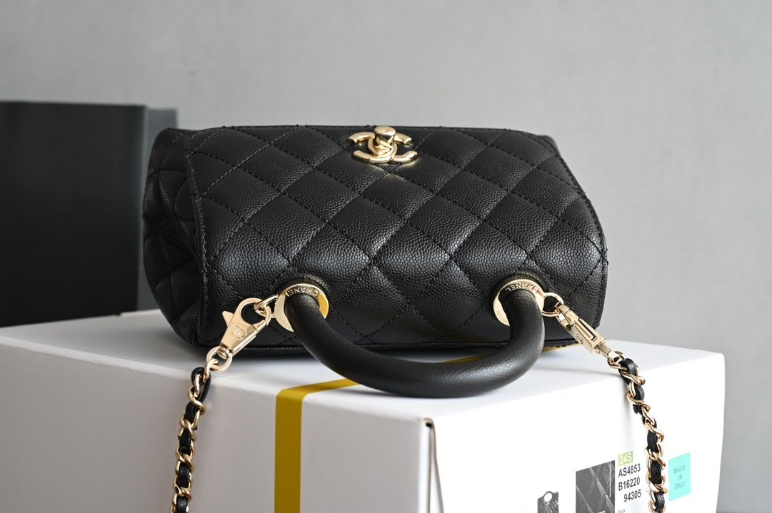 Сумка кожаная Coco Handle Chanel 24K фото 5