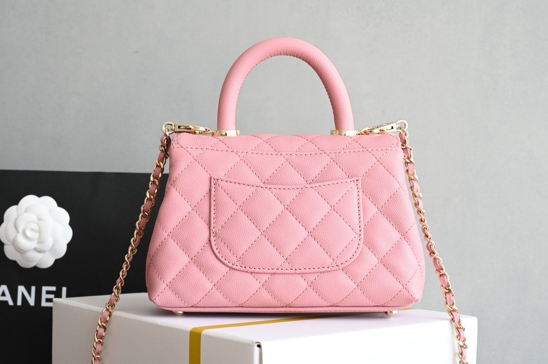 Сумка кожаная Coco Handle Mini Chanel 24K 19 см фото 2