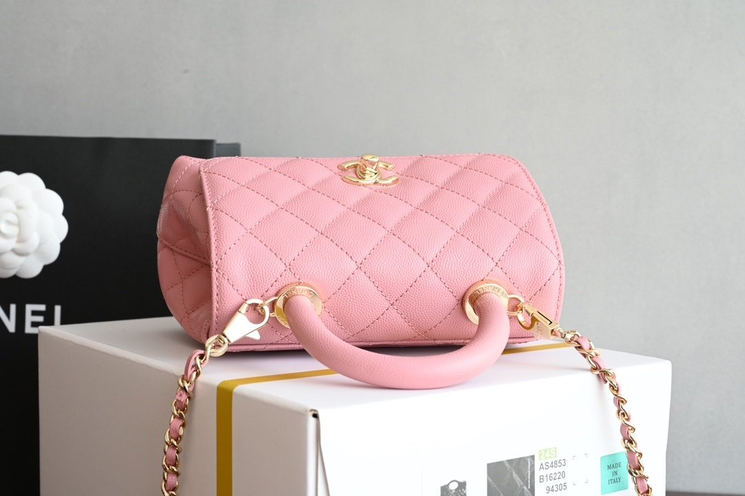 Сумка кожаная Coco Handle Mini Chanel 24K 19 см фото 5