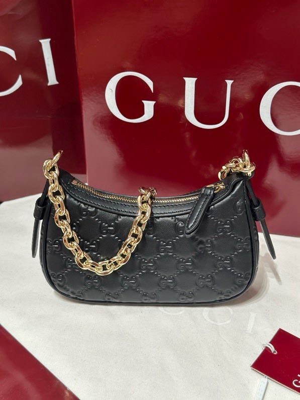 A bag leather Gucci Rosso Ancora 19 cm фото 2