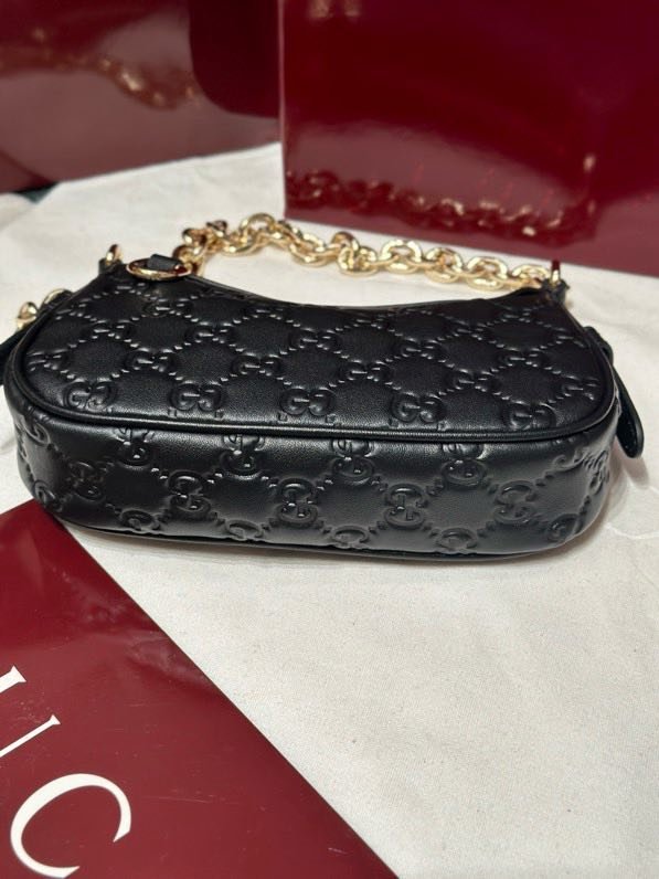 A bag leather Gucci Rosso Ancora 19 cm фото 7