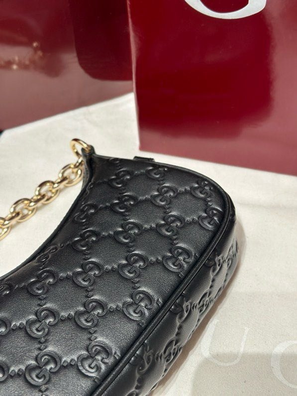 A bag leather Gucci Rosso Ancora 19 cm фото 9