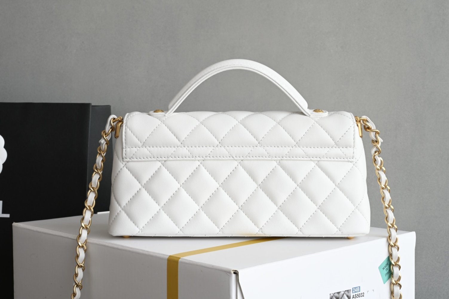 Сумка кожаная Kelly Chanel 25P 22 см фото 2