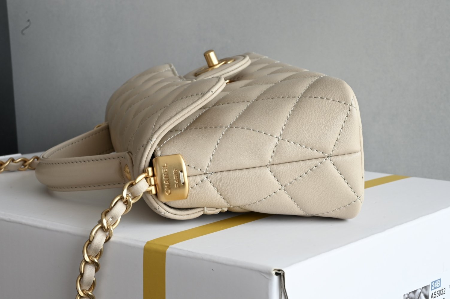 Сумка кожаная Kelly Chanel 25P 22 см фото 4