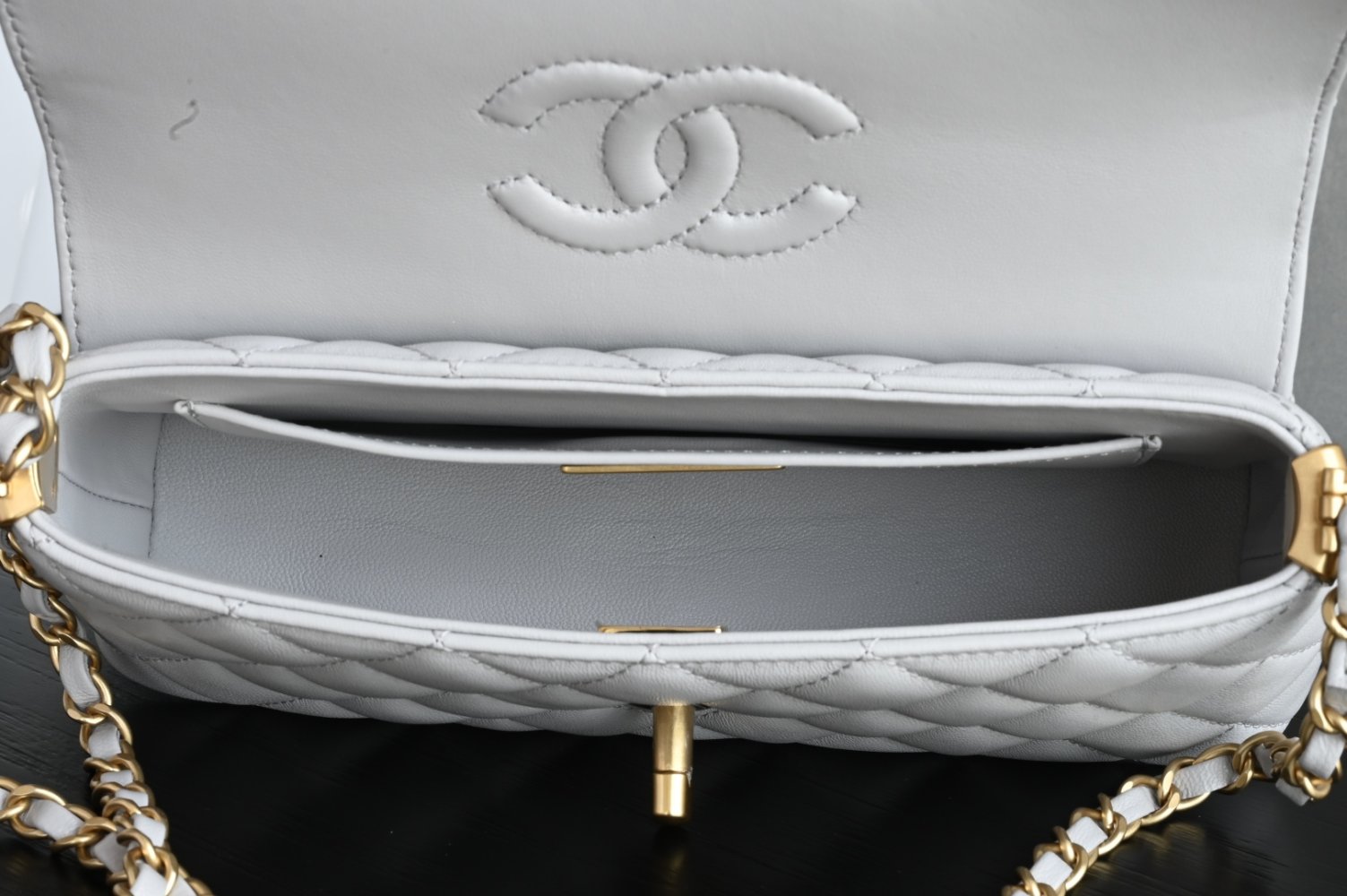 Сумка кожаная Kelly Chanel 25P 22 см фото 9