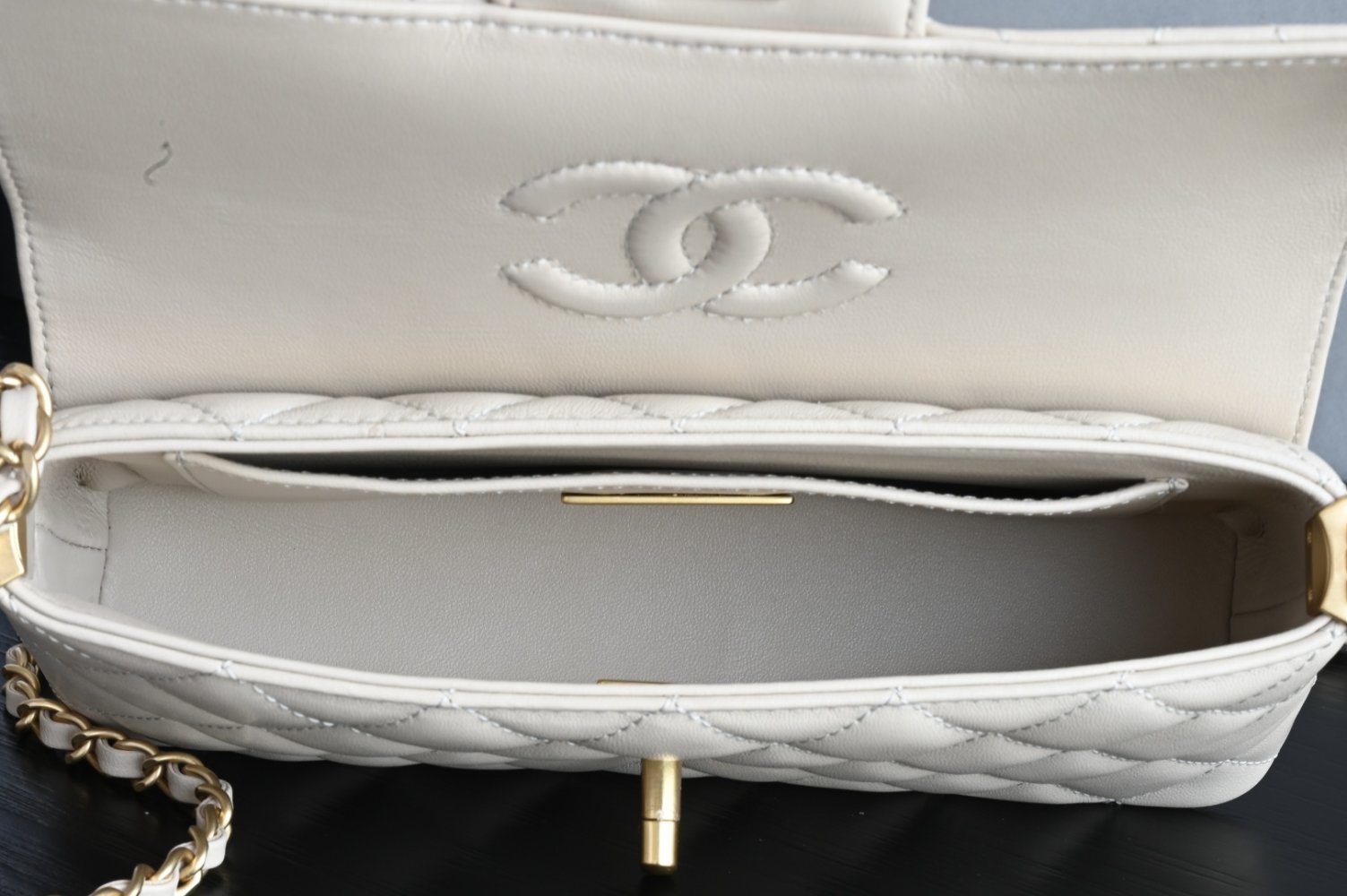 Сумка кожаная Kelly Chanel 25P 22 см фото 9