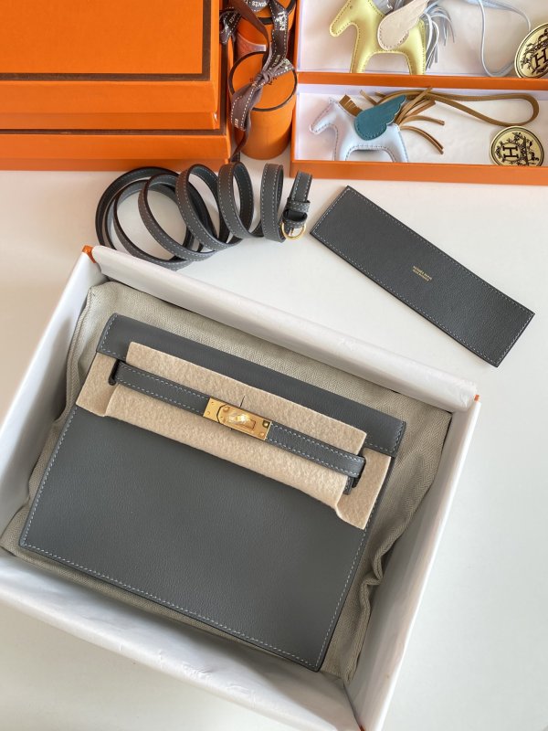 Сумка кожаная Kelly danse II Gold 22 см