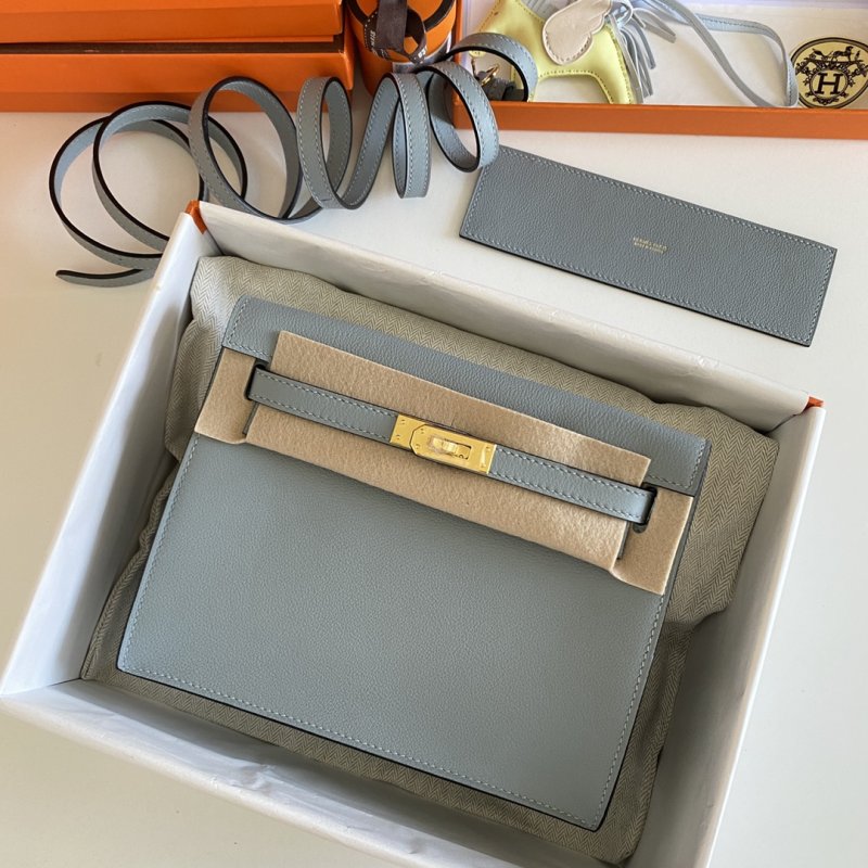 Сумка кожаная Kelly danse II Gold 22 см