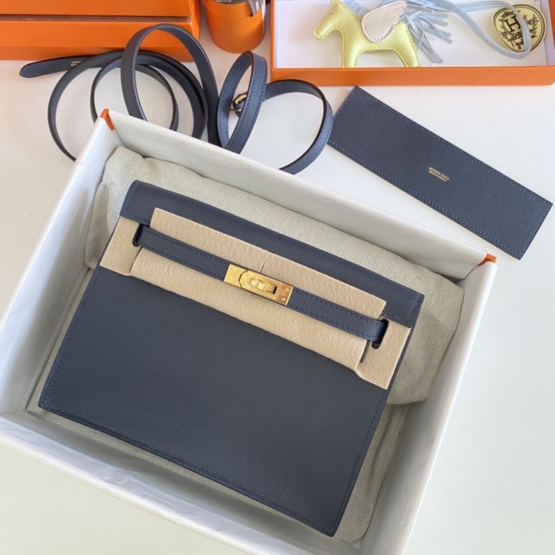 Сумка кожаная Kelly danse II Gold 22 см