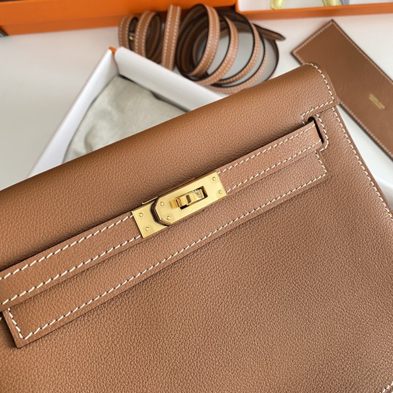 Сумка кожаная Kelly danse II Gold 22 см фото 3