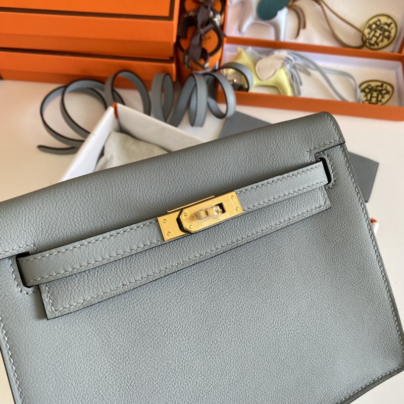 Сумка кожаная Kelly danse II Gold 22 см фото 3