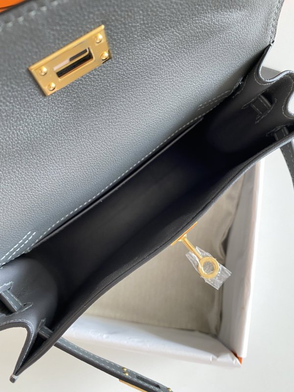 Сумка кожаная Kelly danse II Gold 22 см фото 5