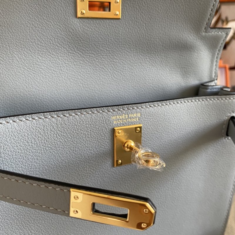 Сумка кожаная Kelly danse II Gold 22 см фото 5