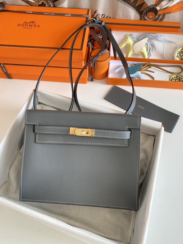 Сумка кожаная Kelly danse II Gold 22 см фото 6