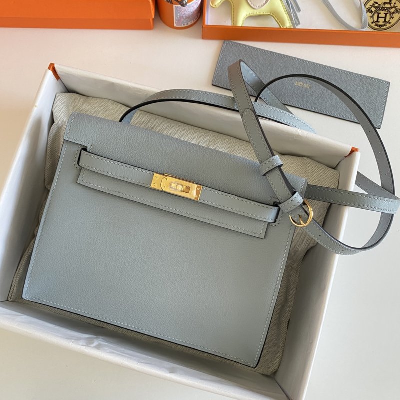 Сумка кожаная Kelly danse II Gold 22 см фото 7