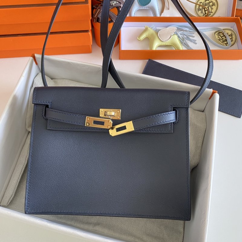 Сумка кожаная Kelly danse II Gold 22 см фото 7