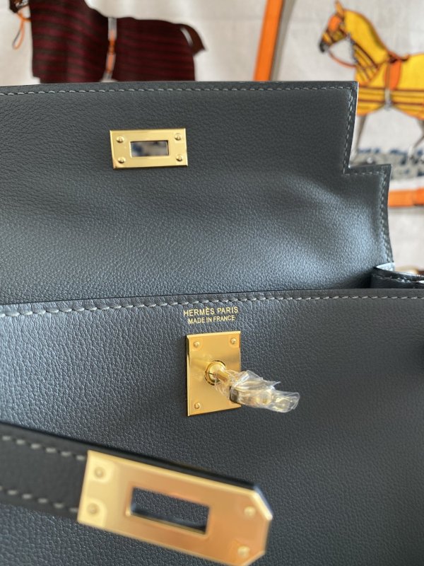 Сумка кожаная Kelly danse II Gold 22 см фото 8