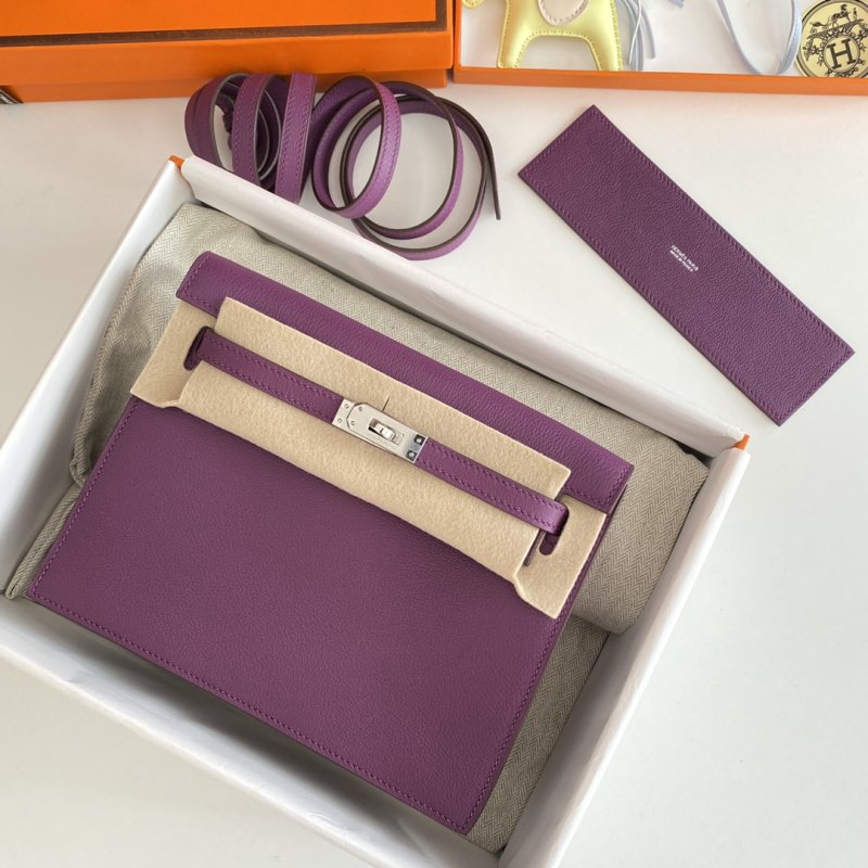 Сумка кожаная Kelly danse II Silver 22 см