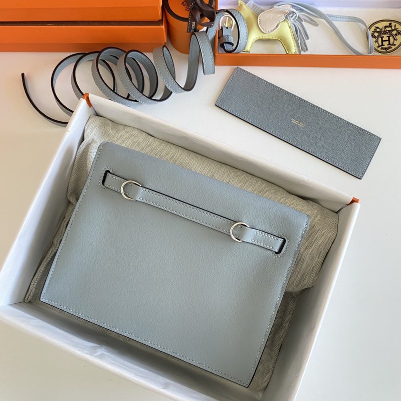 Сумка кожаная Kelly danse II Silver 22 см фото 2