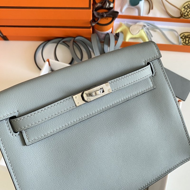 Сумка кожаная Kelly danse II Silver 22 см фото 3