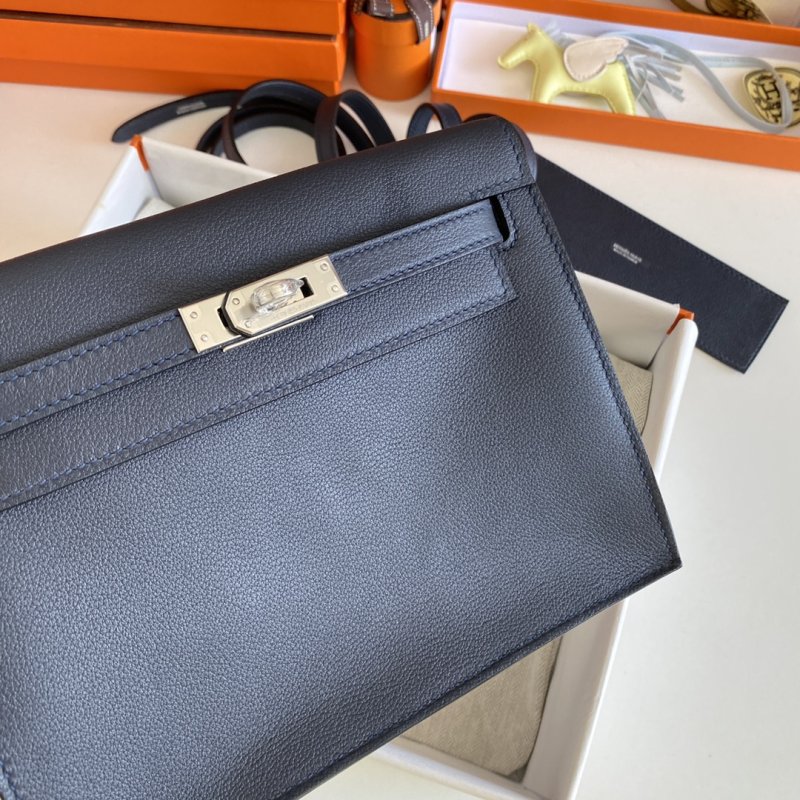 Сумка кожаная Kelly danse II Silver 22 см фото 3