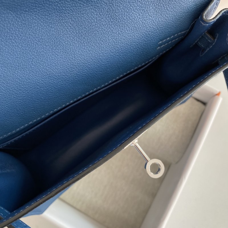 Сумка кожаная Kelly danse II Silver 22 см фото 5