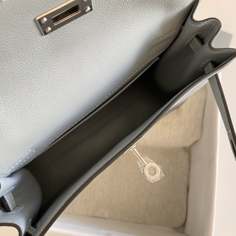 Сумка кожаная Kelly danse II Silver 22 см фото 5