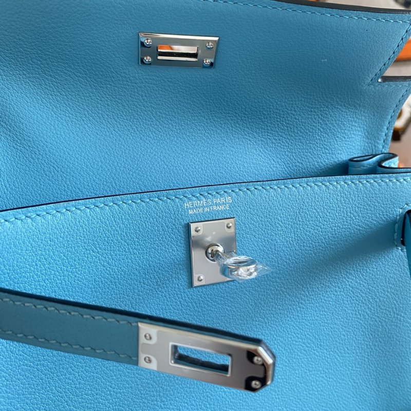 Сумка кожаная Kelly danse II Silver 22 см фото 5