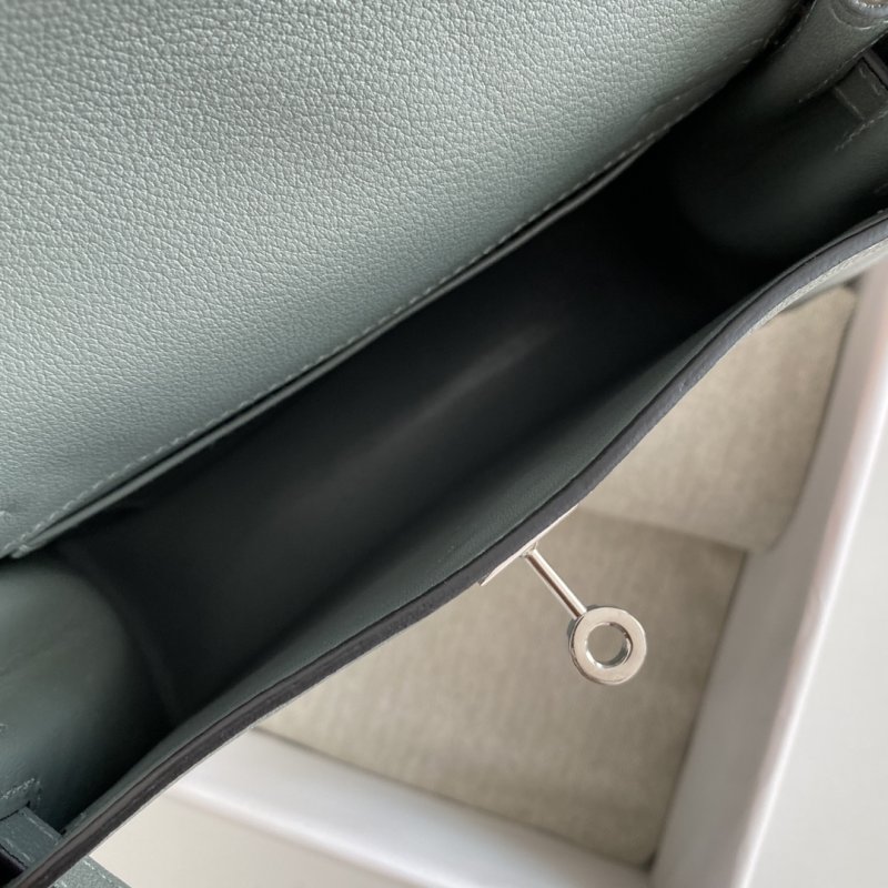 Сумка кожаная Kelly danse II Silver 22 см фото 6