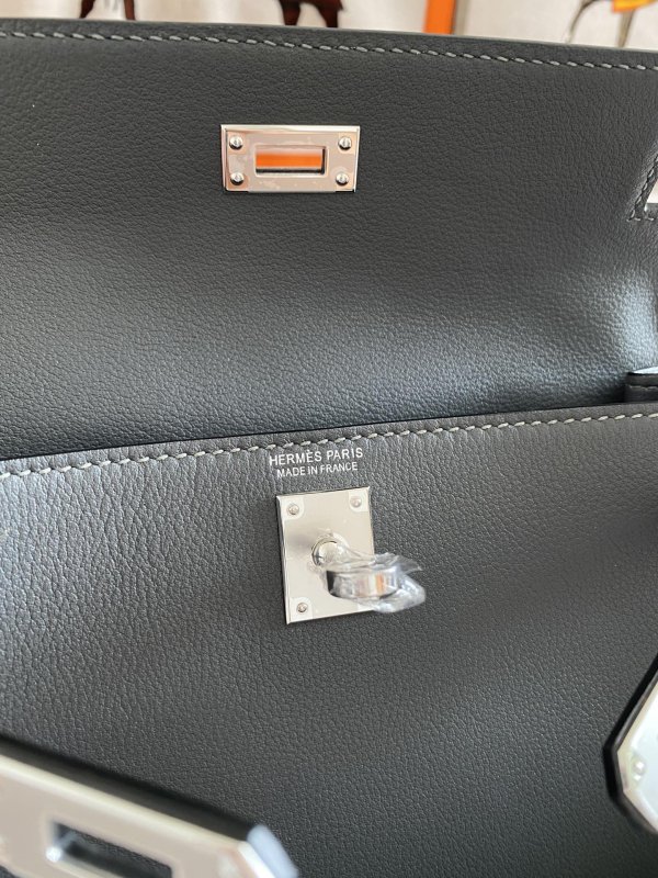 Сумка кожаная Kelly danse II Silver 22 см фото 6