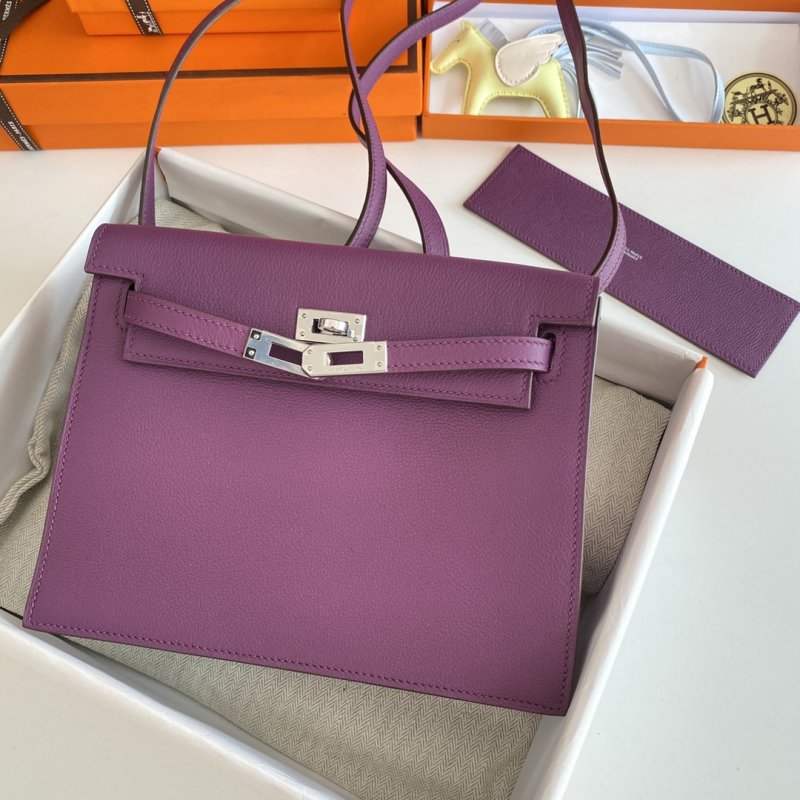 Сумка кожаная Kelly danse II Silver 22 см фото 7