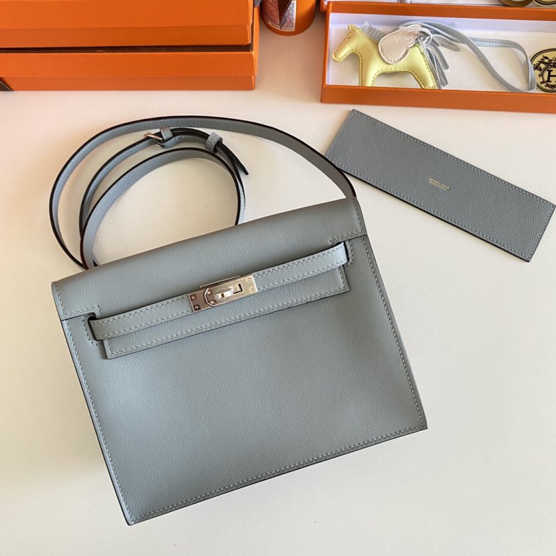 Сумка кожаная Kelly danse II Silver 22 см фото 9