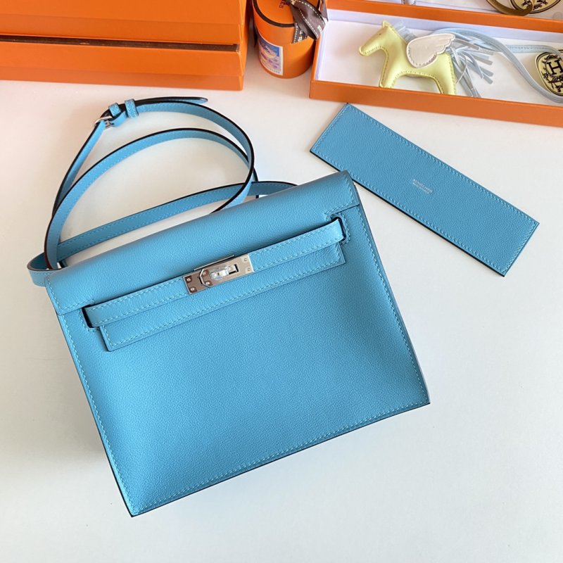 Сумка кожаная Kelly danse II Silver 22 см фото 9